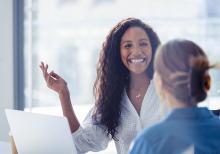 Doctor discussing with a patient